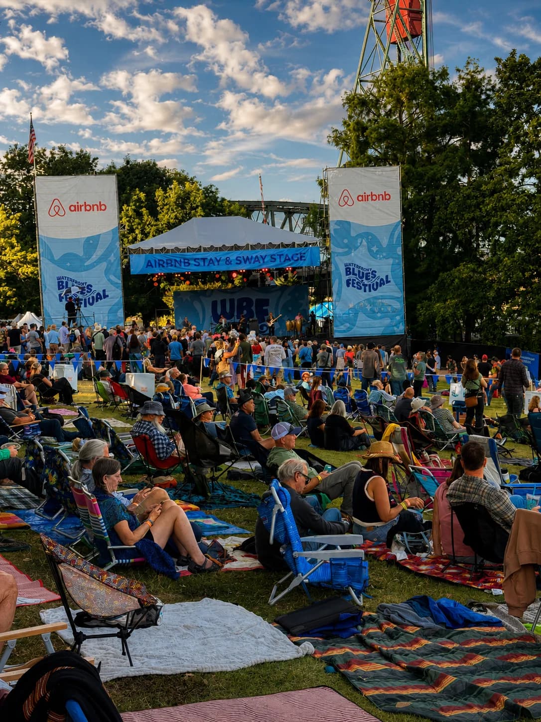 Large outdoor branded event installation serving a national audience