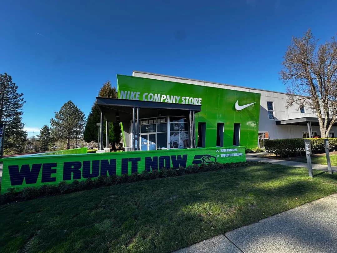 Seahawks Nike Employee Store Activation installation