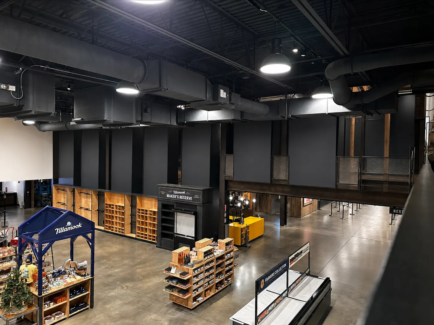 Tillamook Creamery wall before the graphic installation
