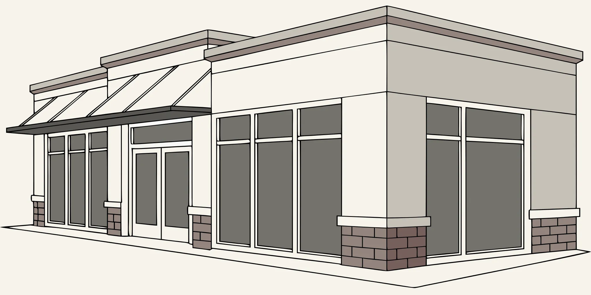 Professional outdoor rated vinyl graphics installation on a commercial storefront by AP Installations