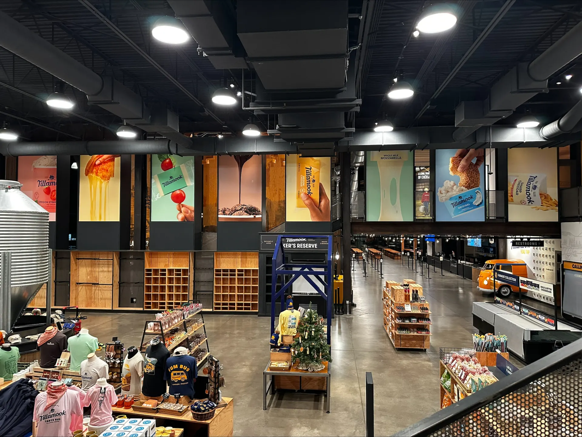Completed Tillamook Creamery wall graphic installation