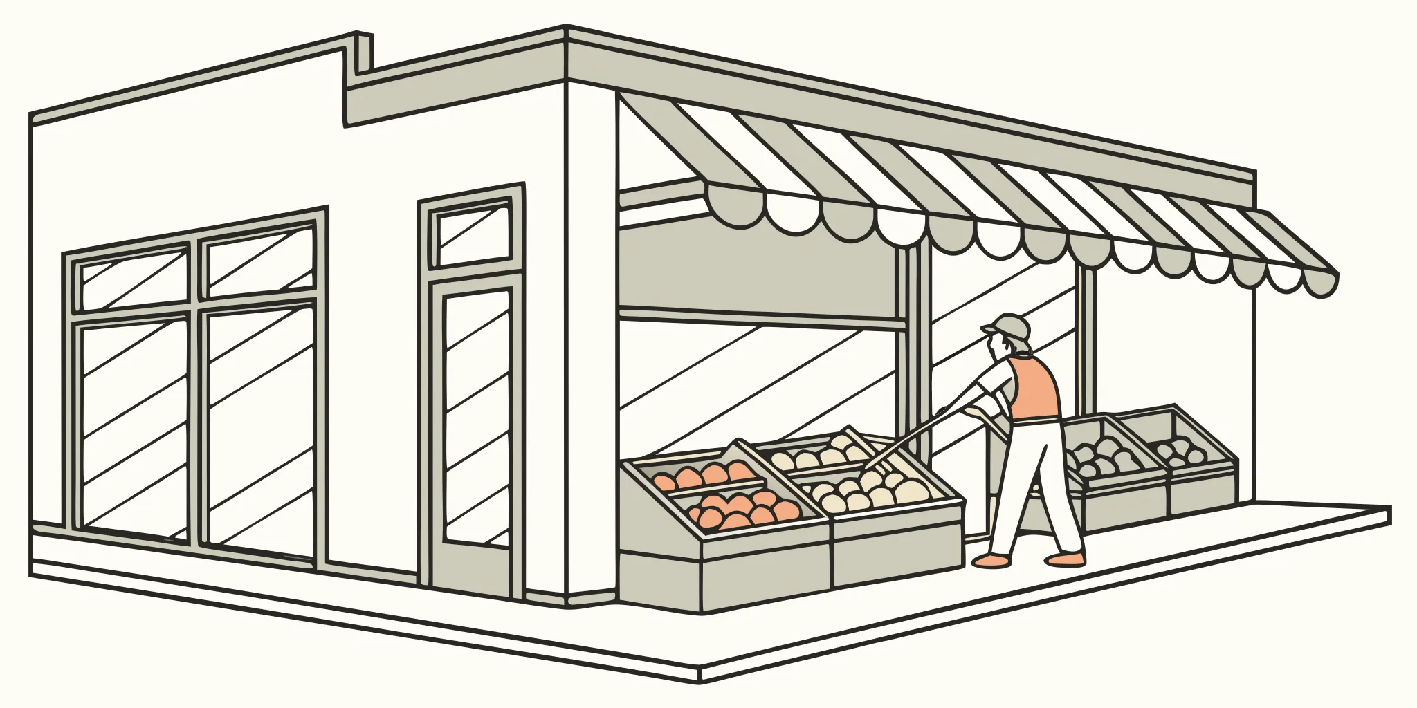AP Installations grocery store seasonal graphics changeover