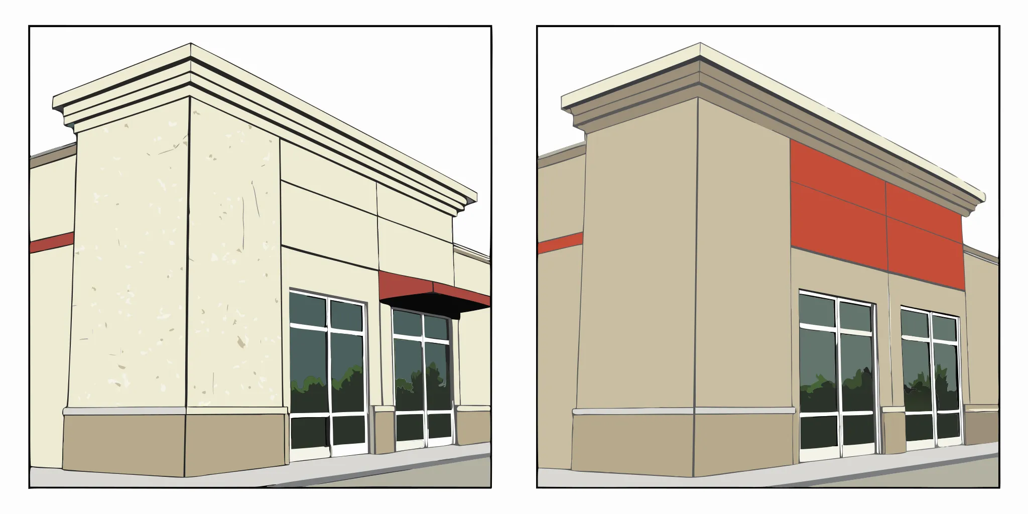 Comparison of cast vinyl versus calendered vinyl material properties for outdoor signage applications