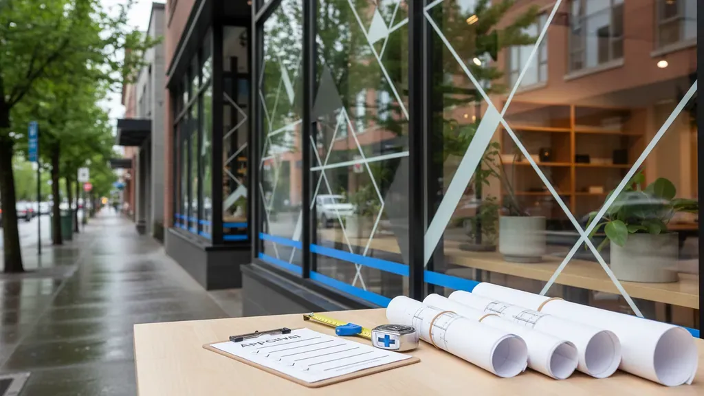 Storefront graphics permit checklist planning for retail window and exterior vinyl installation