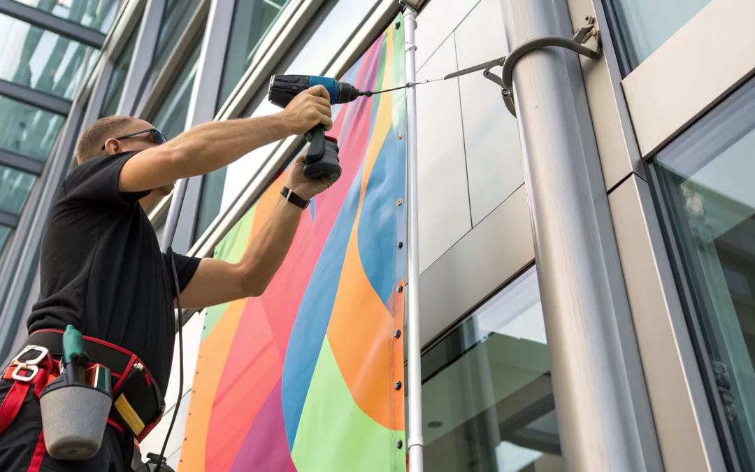 How to Do Banner Installation on a Building