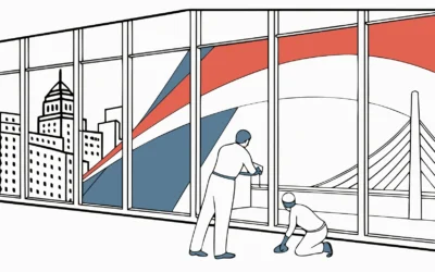 Experiential Marketing Graphics Installation: Boston Guide