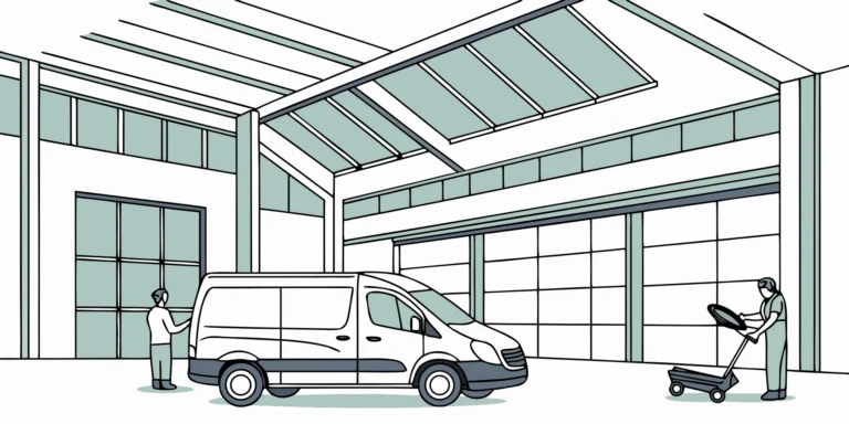 A professional applying fleet graphics to a van during an installation service.