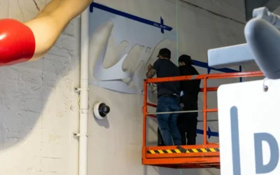 Sports Venue Sponsorship Graphics Installation